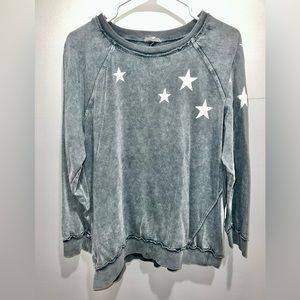 Gray/Blue Sweatshirt
